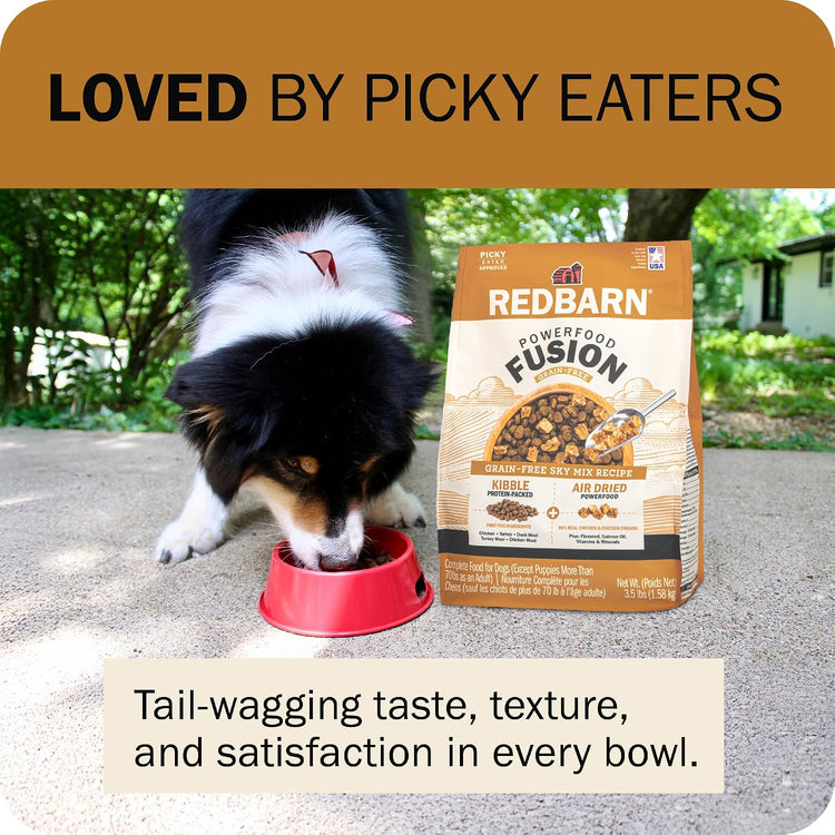 Redbarn Air-Dried Powerfood Fusion Grain-Free Kibble, Sky Mix Recipe, 3.5 lb Bag