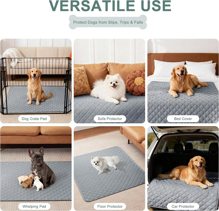 Large/Extra Large Reusable Washable Dog Pee Pads - 36'' x 41'', 2 Pack, Absorbent Non-Slip Waterproof Potty Training Pads, Leak-Proof Whelping Solution