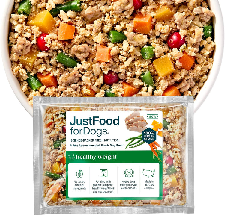 Premium Frozen Healthy Weight Dog Food Topper - Pork, 7-Pack