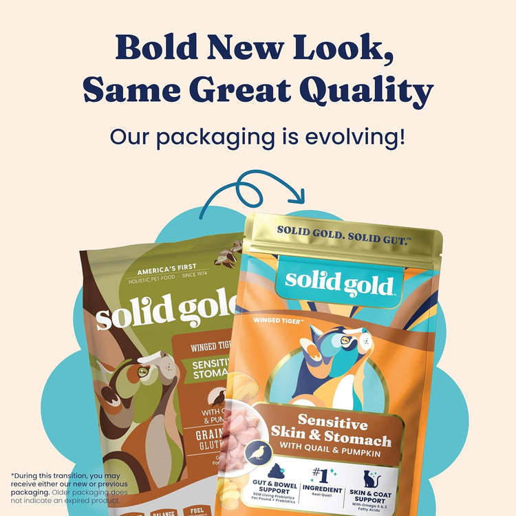Gentle Care Indoor Quail Dry Cat Food for Adult Cats with Sensitive Stomachs - 3 LB