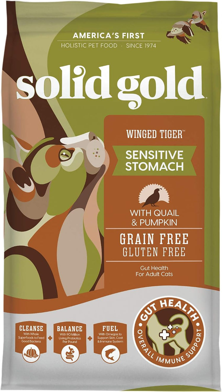 Gentle Care Indoor Quail Dry Cat Food for Adult Cats with Sensitive Stomachs - 3 LB