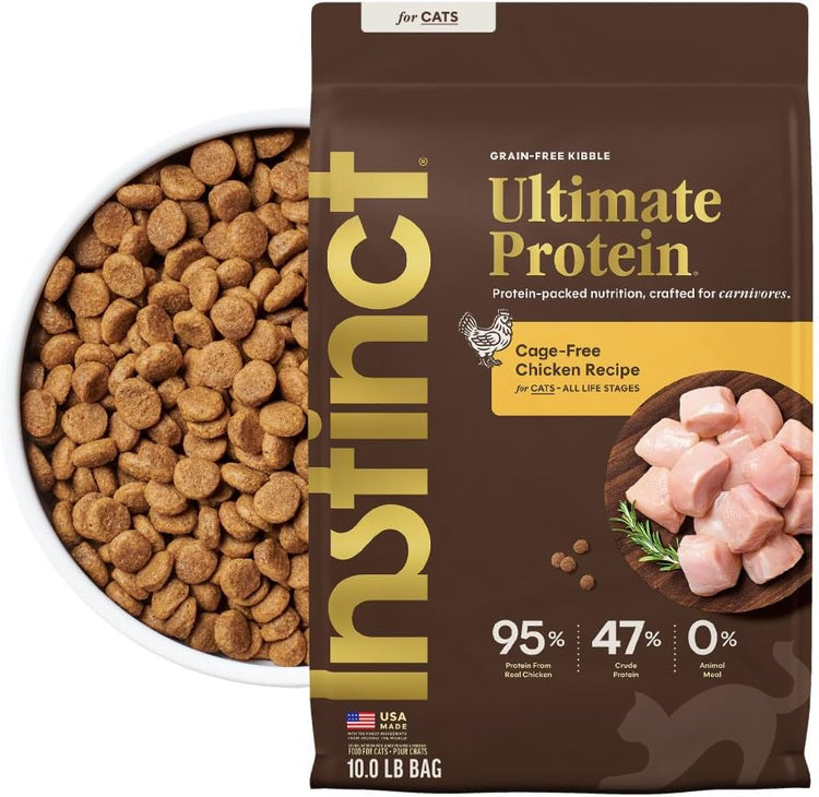 Ultimate Grain-Free Chicken Recipe Dry Cat Food - 10 lb Bag of Natural Goodness