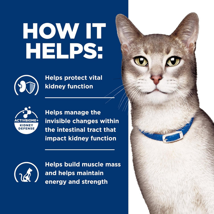 Hill's Prescription Diet K/D Kidney Care Dry Cat Food for Feline Health