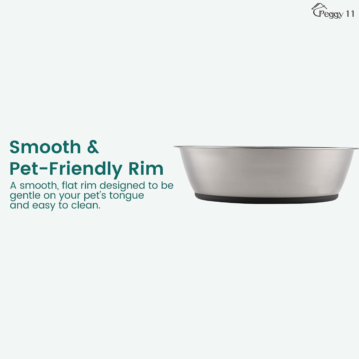 Premium Lightweight Stainless Steel Pet Bowls, 3-Cup Capacity Each, Set of 2