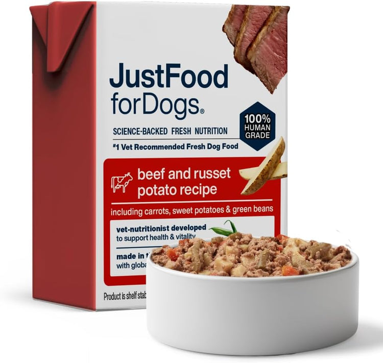 Pantry Fresh Human-Grade Beef & Russet Potato Wet Dog Food, Complete Meal or Topper, 12.5 Oz (Pack of 6)