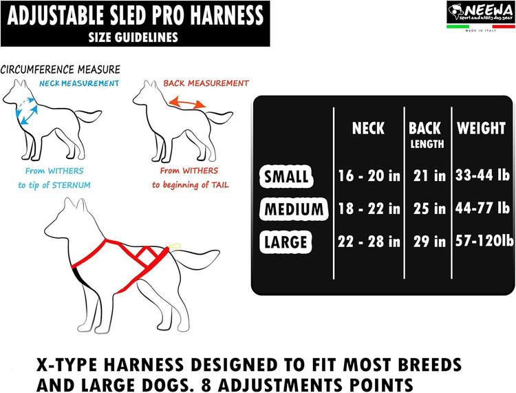 Adjustable Pro Harness for Large Dogs - Blue Dog Pulling Harness Ideal for Canine Joring