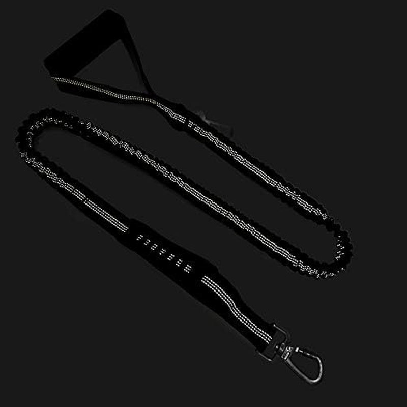 6FT Heavy-Duty Elastic Bungee Dog Leash with Shock Absorption, Padded Comfort Handle, and Traffic Handle for Medium to Large Dogs - Ideal for Training