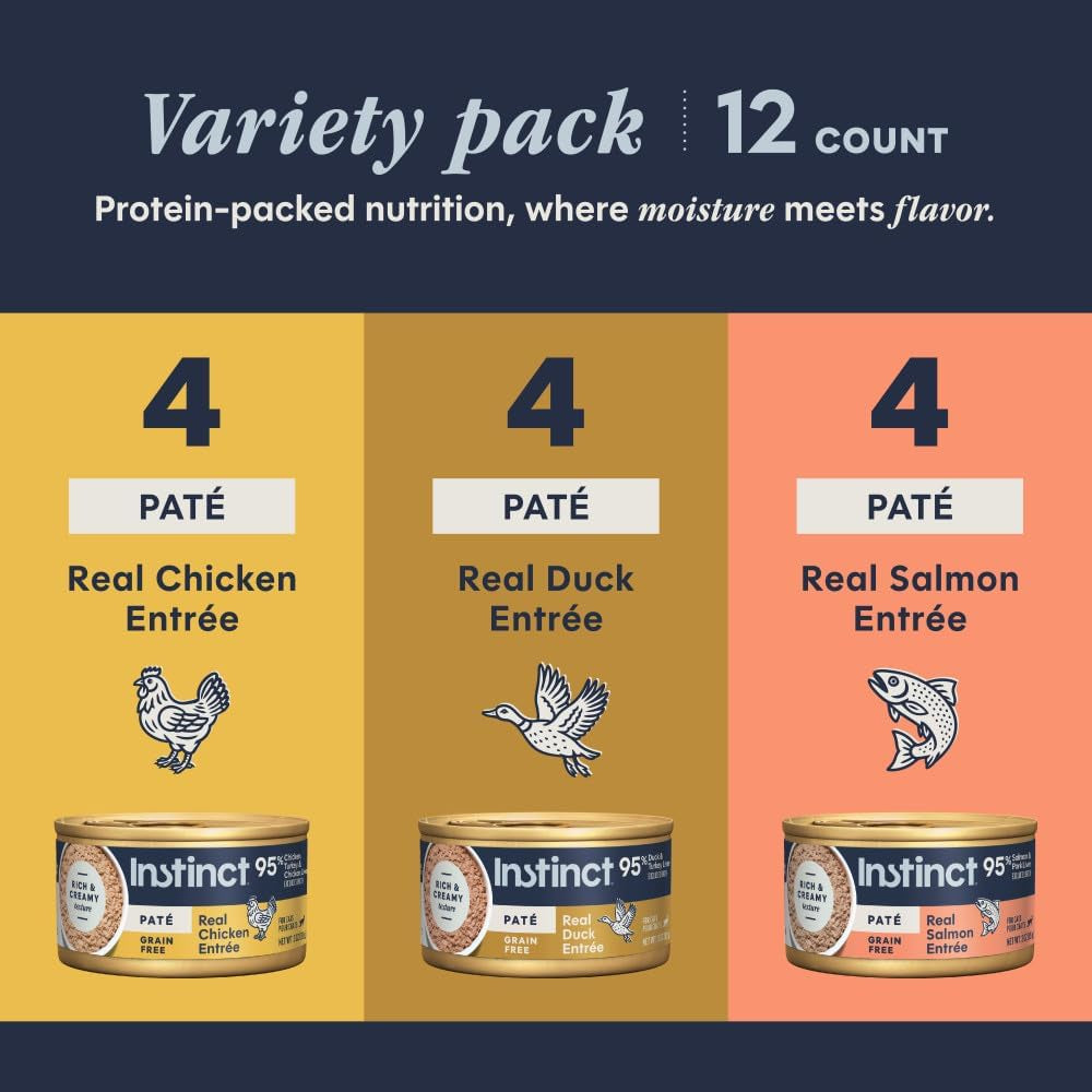 Nature's Variety Original Grain-Free Wet Cat Food Variety Pack - 12 Cans of Deliciousness for Your Feline Friend!