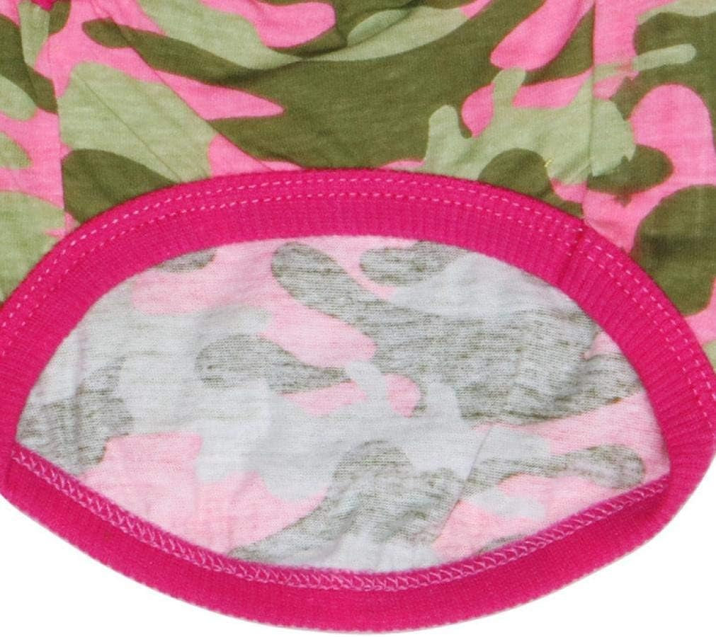 Soft Summer Vest for Dogs - Cute Camo Tank Tops and Sweatshirts for Small to Medium Breeds