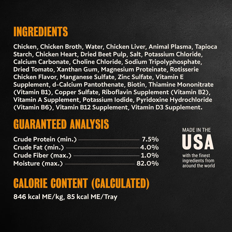 Rotisserie Chicken Flavor Filets in Gravy Wet Dog Food, 3.5 Oz, Pack of 24