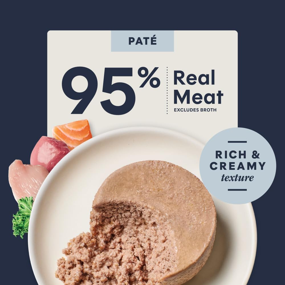 Gourmet Pâté Entrées Wet Cat Food Variety Pack - 12 x 5.5 oz Cans for Happy, Healthy Cats!