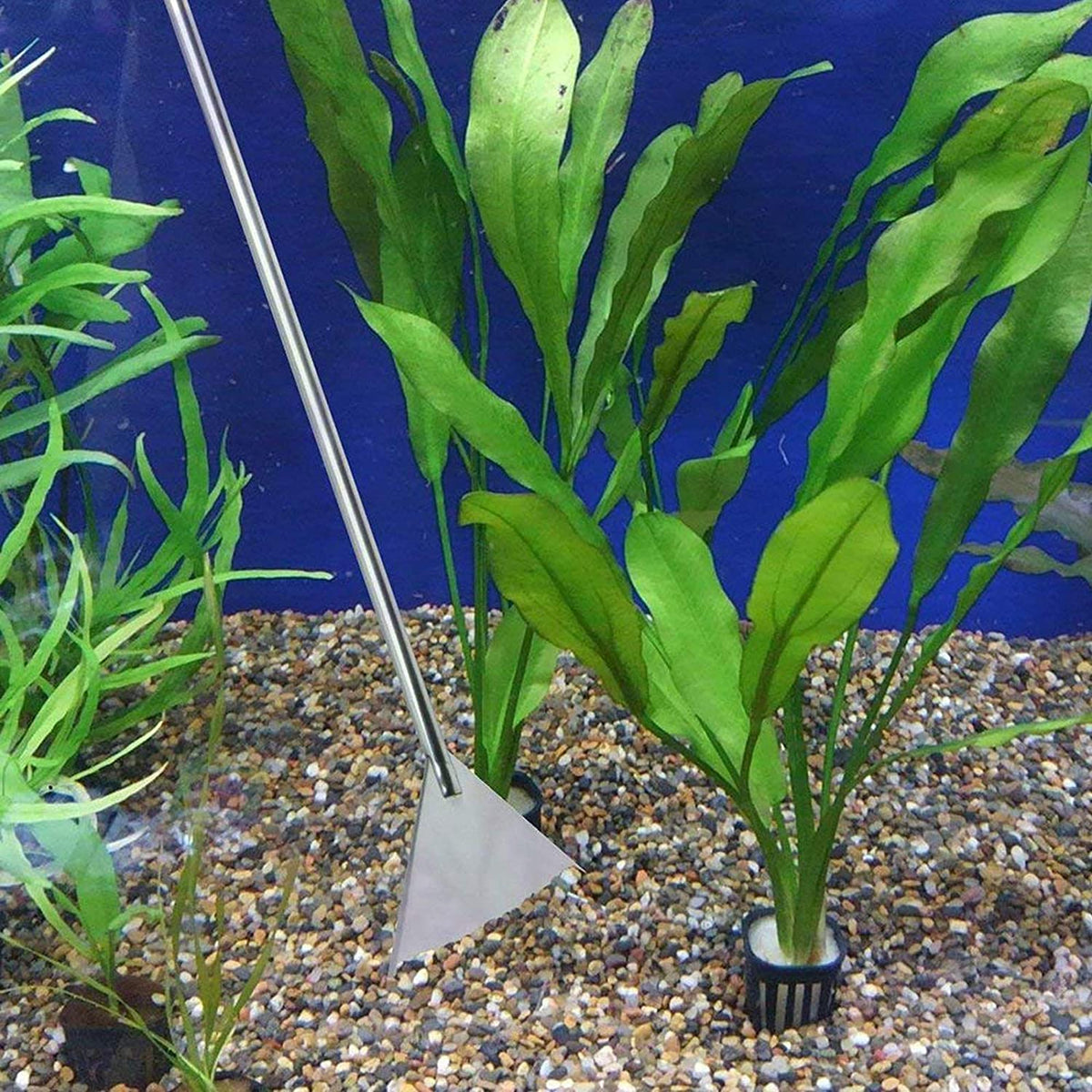 Professional Aquascaping Tool Set: 4-in-1 Stainless Steel Long Tweezers, Scissors, and Spatula for Aquariums, Fish Starter Kits, and Terrariums