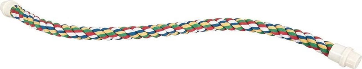 Comfy Perch Cable Interactive Cage Toy for Birds Multicolor Small 21 Inch