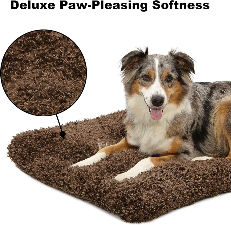 Ultra-Soft Quiettime Deluxe Coco Chic Pet Bed, Overstuffed and Machine Washable, Designed for 24-Inch Crates