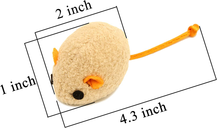 20-Piece Cat Toy Set with Catnip Mice for Interactive Play - Ideal for Cats, Kittens, and Puppies (Grey)
