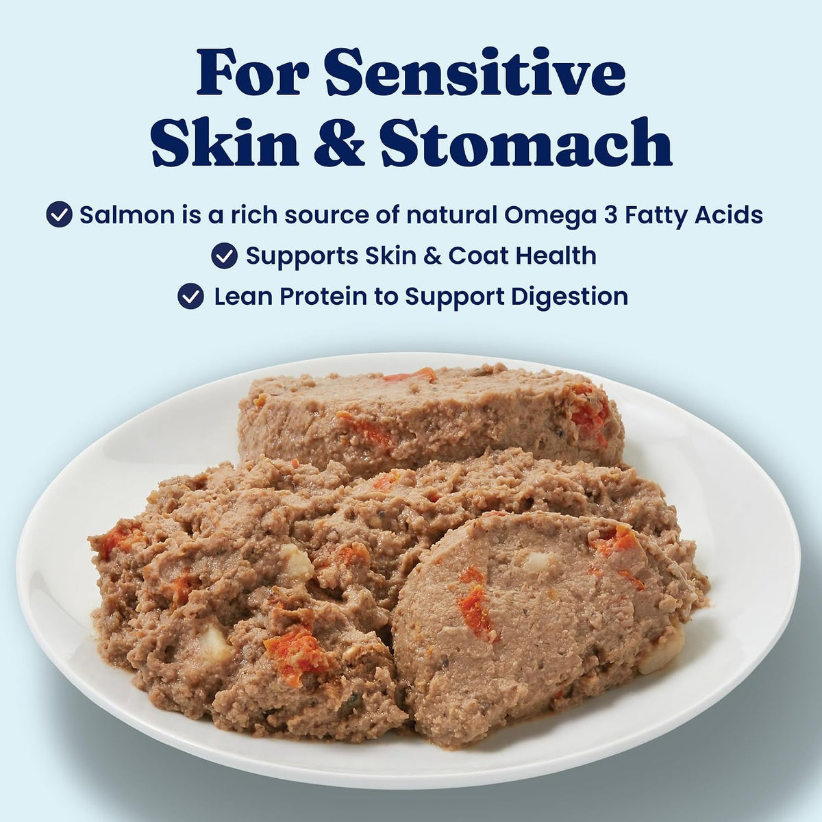 Sensitive Stomach Wet Dog Food for Adult Dogs - Meal and Topper, 6-Pack